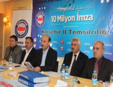 Kırşehir’de Özgürlük İçin 45 Bin İmza Toplandı