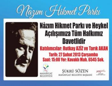 Nazım Hikmet Heykeli Ünlülerle Açılacak