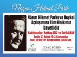 RUTKAY AZIZ - Nazım Hikmet Heykeli Ünlülerle Açılacak