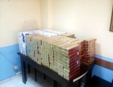 Göksun'da 3 Bin 850 Paket Kaçak Sigara Ele Geçirildi