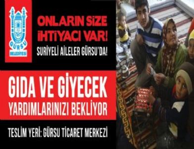 Gürsu’daki Suriyeli Vatandaşlara Belediyeden Destek