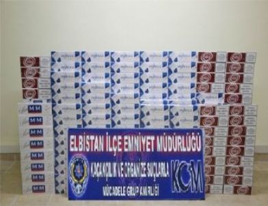 Elbistan'da 4 Bin 597 Paket Kaçak Sigara Ele Geçirildi