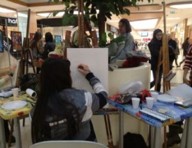 Günseli Ayan Resim Atölyesi Öğrencileri Sergi Açtı