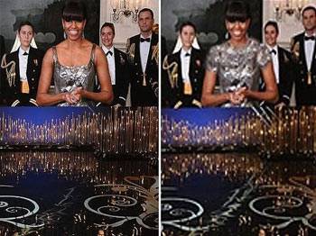 Michelle Obama'nın elbisesine sansür