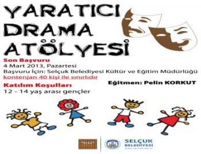 Yaratıcı Drama Atölyesi İçin Başvurular Başladı