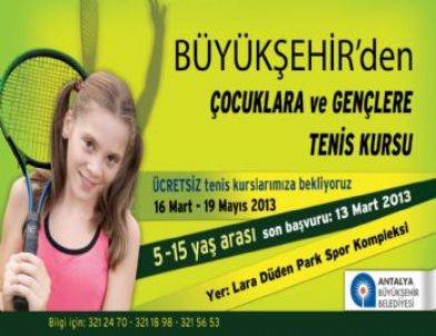 Büyükşehir, Çocuk ve Gençlere Tenis Öğretecek
