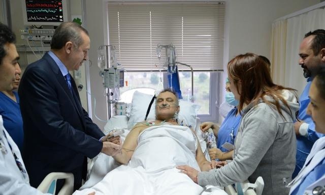 Erdoğan'dan Saygun'a ziyaret