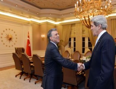 Cumhurbaşkanı Gül, Abd Dışişleri Bakanı Kerry’yi Kabul Etti
