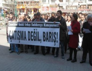 Kürt İşçilere Yapılan Saldırıya Protesto