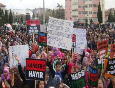 Tavşanlı'da 'tehlikeli Atık Tesisine Hayır' Mitingi