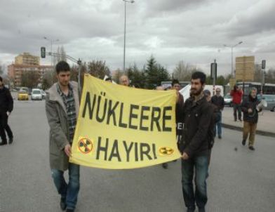 Enerji ve Tabii Kaynaklar Bakanlığı Önünde Nükleer Karşıtı Eylem