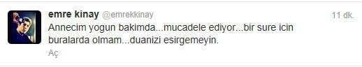 Emre Kınay'dan Kötü Haber