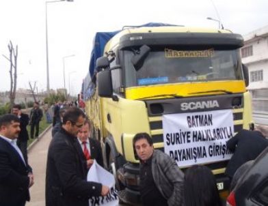 Batman'dan Suriye’ye Gıda ve İlaç Yardımı