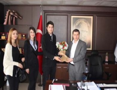 Çan Myo Öğrencilerinden Başkan Kuzu'ya Ziyaret