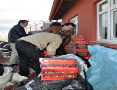 Aksaray'da 35 Bin Paket Kaçak Sigara Ele Geçirildi