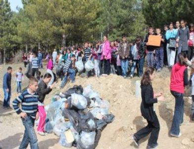 Beyşehir’de Ormanlık Alanda Utandıran Manzara