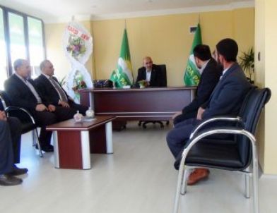 Ak Parti Siirt İl Başkanı İlbaş'tan Hüdapar'a Tebrik Ziyareti