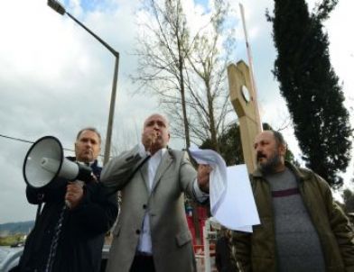 Santral İşçilerinden Eylem