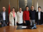 GAZI KAYA - Bartın ve Aliağa’dan Başkan Mehmet Kocadon’a Ziyaret