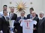 Gül, Avrupa Cev Kupası Şampiyonu Halkbank Voleybol Erkek Takımını Kabul Etti