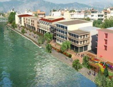 Manavgat'ta İrmak Kenarı Düzenleme Çalışmaları Devam Ediyor