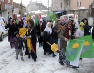 Yüksekova’da Kadınlar Günü Kutlamasına Erkekler Alınmadı