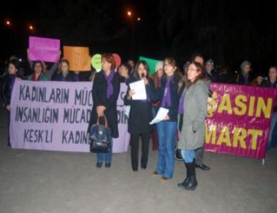 Kesk'li Kadınlar Yürüyüş Düzenledi