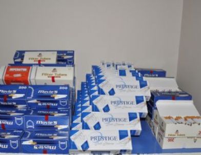 Bafra’da Kaçak Sigara Ele Geçti