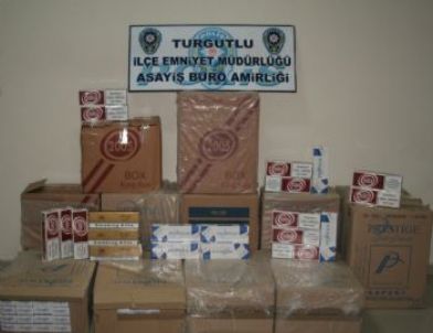 Turgutlu'da 580 Paket Kaçak Sigara Ele Geçirildi