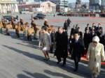 RESMİ KARŞILAMA - Başbakan Erdoğan, Moğolistan'da resmi törenle karşılandı