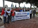 İŞ BIRAKMA EYLEMİ - Demir Yolu İşçilerinden Türkülü Grev