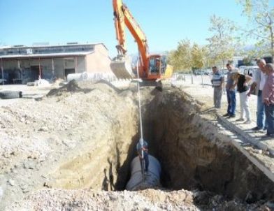 Salihli'de Atıksu Arıtma Tesisi İnşaatı Devam Ediyor