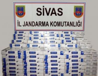 Sivas’ta 10 Bin Paket Kaçak Sigara Ele Geçirildi