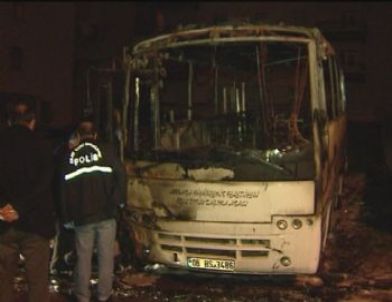 Ankara’da Yolcu Otobüsü Alev Alev Yandı