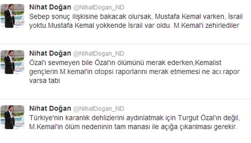 Nihat Doğan'dan Şok Atatürk İddiası