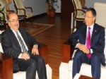 ŞEHİRCİLİK KURULTAYI - Kazakistan Ankara Büyükelçisi Tüymebayev’den, Başkan Gümrükçüoğlu’na Ziyaret