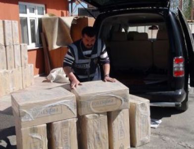 Bagajdan 15 Bin Paket Kaçak Sigara Çıktı