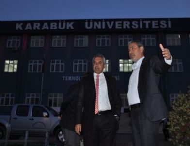 Gazeteci Yazar Abbas Güçlü Rektör Uysal’ı  Ziyaret Etti