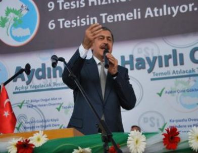 Bakan Eroğlu, Gökbel Barajı’nın Temelini Attı