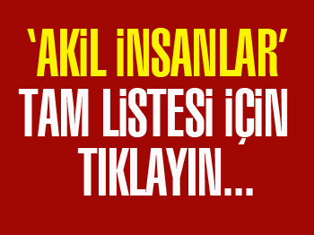 Bunlar da 'Akil insan' olmayı reddedenler!