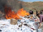 500 Bin Paket Kaçak Sigara Yakılarak İmha Edildi