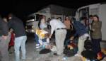 BDP otobüsü kaza yaptı: 34 yaralı