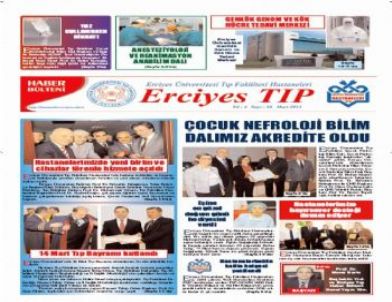 Erciyes Tıp Haber Bülteni'nin 10. Sayısı Çıktı