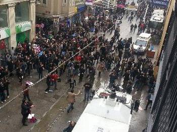 Taksim'de olaylar çıktı