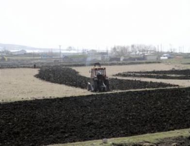 Ardahanlı Çiftçiler Tarlaları Erken Ekmeye Başladı