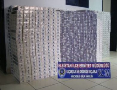 Elbistan'da 6 Ayda 176 Bin Paket Kaçak Sigara Ele Geçirildi