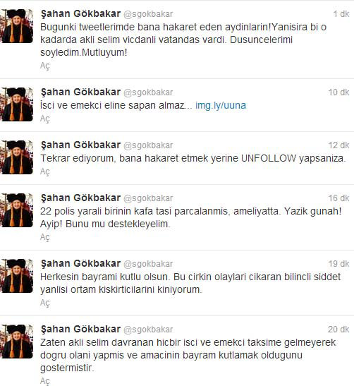 Şahan'ın 1 Mayıs mesajlarına tepki yağdı...