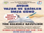 Aydın Yazarlar ve Şairler İmza Gününde Buluşuyor