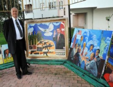 Eski Rektör'den Barış Sürecine Resimli Destek