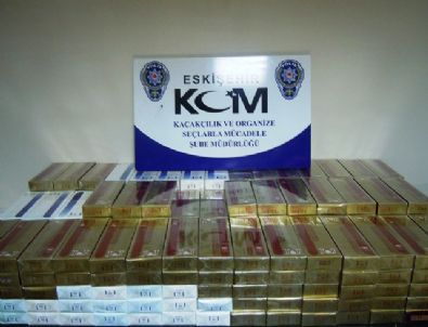 Eskişehir’de 2 Bin 500 Paket Kaçak Sigara Ele Geçirildi